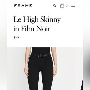 Frame Los Angeles Le High Skinny Jeans in Film Noir (black)